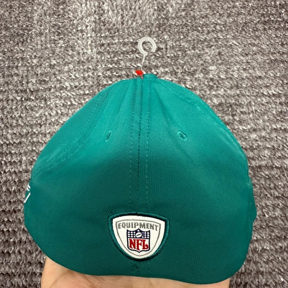 Reebok Miami Dolphins NFL Baseball Hat Fitted Equipment Teal Orange OSFA